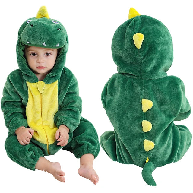 MICHLEY Winter Baby Strampler Mit Kapuze Flanell Cosplay Kleinkind Infant Kleidung Insgesamt Bodys Overall Kostüm Für Kinder Mädchen Junge