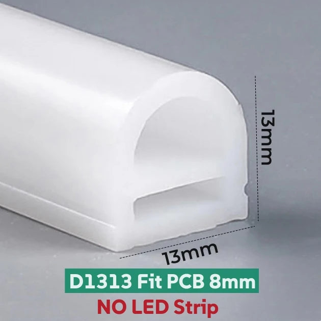 Round Flexible LED Neon Rope Lamp Silicone Tube 180/270/360° Tape Lamp Diffuser For WS2811 WS2815 Outdoor Decor Neon Strip Light