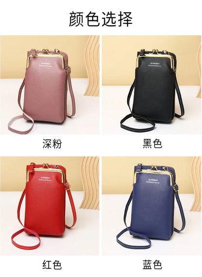 Fashion Ladies Small Crossbody Messenger Bags Women Shoulder Bag Wallet Mini PU Leather Card Holder Female Purse.