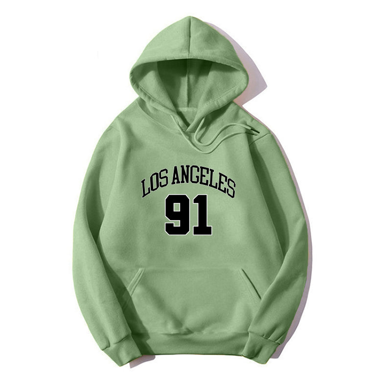 Blessyuki los angeles Brief gedruckt Hoodies Frauen 2023 Herbst Winter plus Größe lässig Vintage weibliche Sweatshirt Streetwear Top.