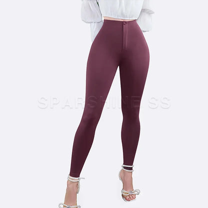 2024 Women Seamless Hip Lifting Leggings High Waist Fitness Pants Push Up Yoga Gym Trainer Trousers Solid Color Fashion Pant.