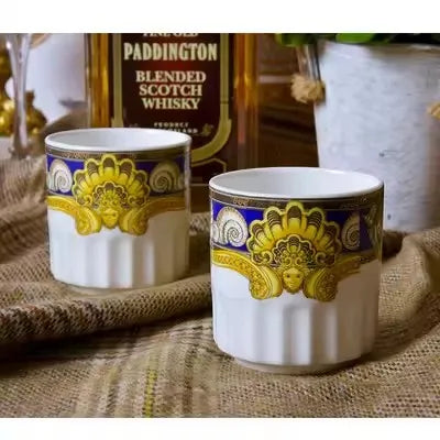 Luxury Blue Ocean Bone China Dishes Plates Western Clubhouse Upscale Heart Of The Sea Ceramic Tableware Decorative Plate