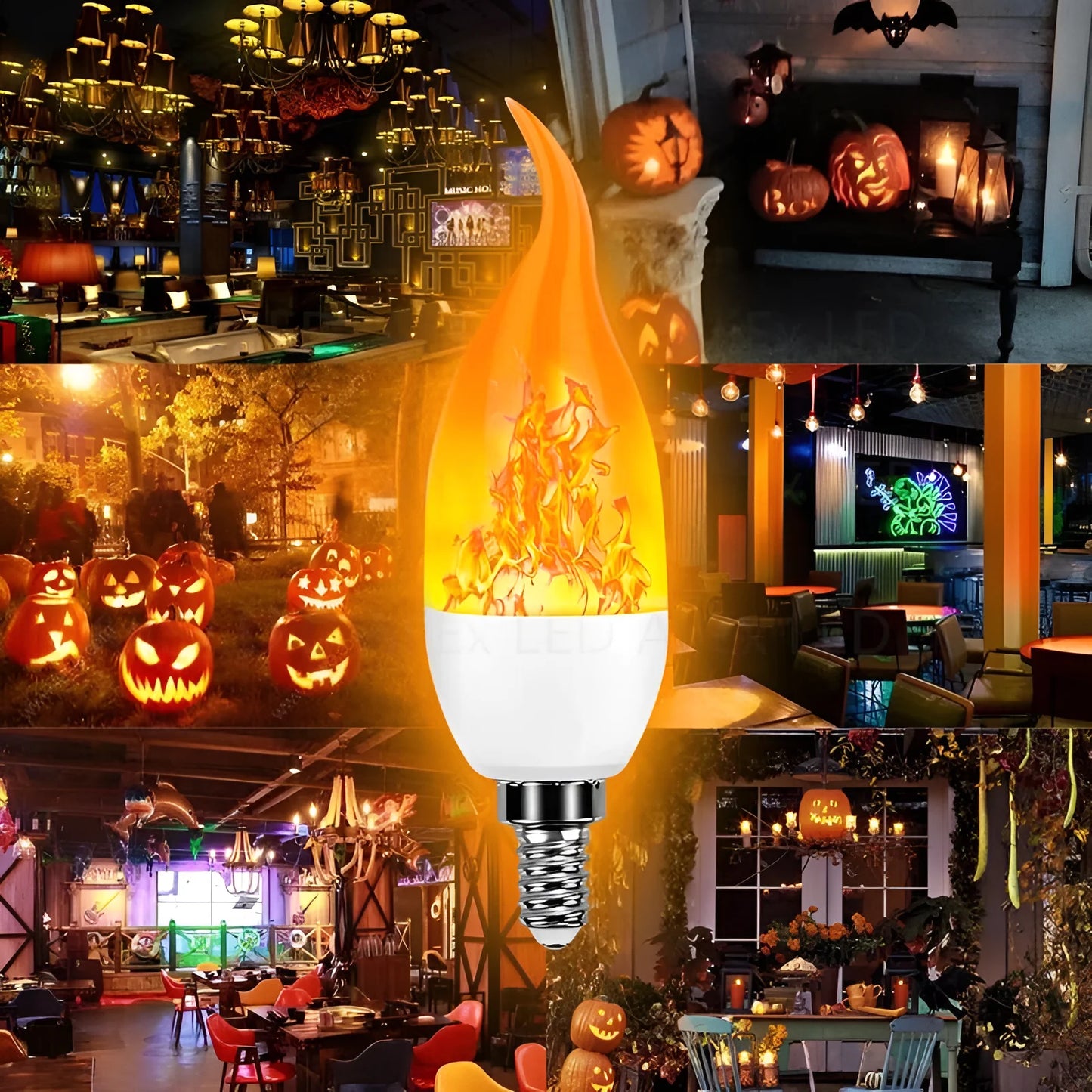 USB LED E27 Flamme Glühbirne Feuer E14 lampe Mais Birne Flackern LED Licht Dynamische Flamme Wirkung 3W 5W 7W 9W 110V-220v für Home Beleuchtung