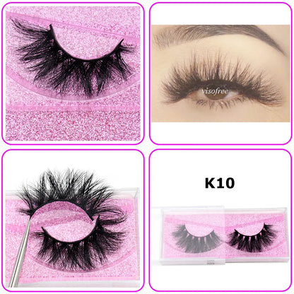 Visofree Eyelashes 3D Mink Lashes High Volume Handmade Mink False Eyelashes Thick Full Strip Lashes Cruelty Free cilios posticos