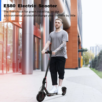 ES80/M365 X1 Electric Scooter 36V 10.5Ah 500W Motor 35KM Long Range 31KM/H 8.5Inch Solid Tires Foldable Smart APP EScooter.