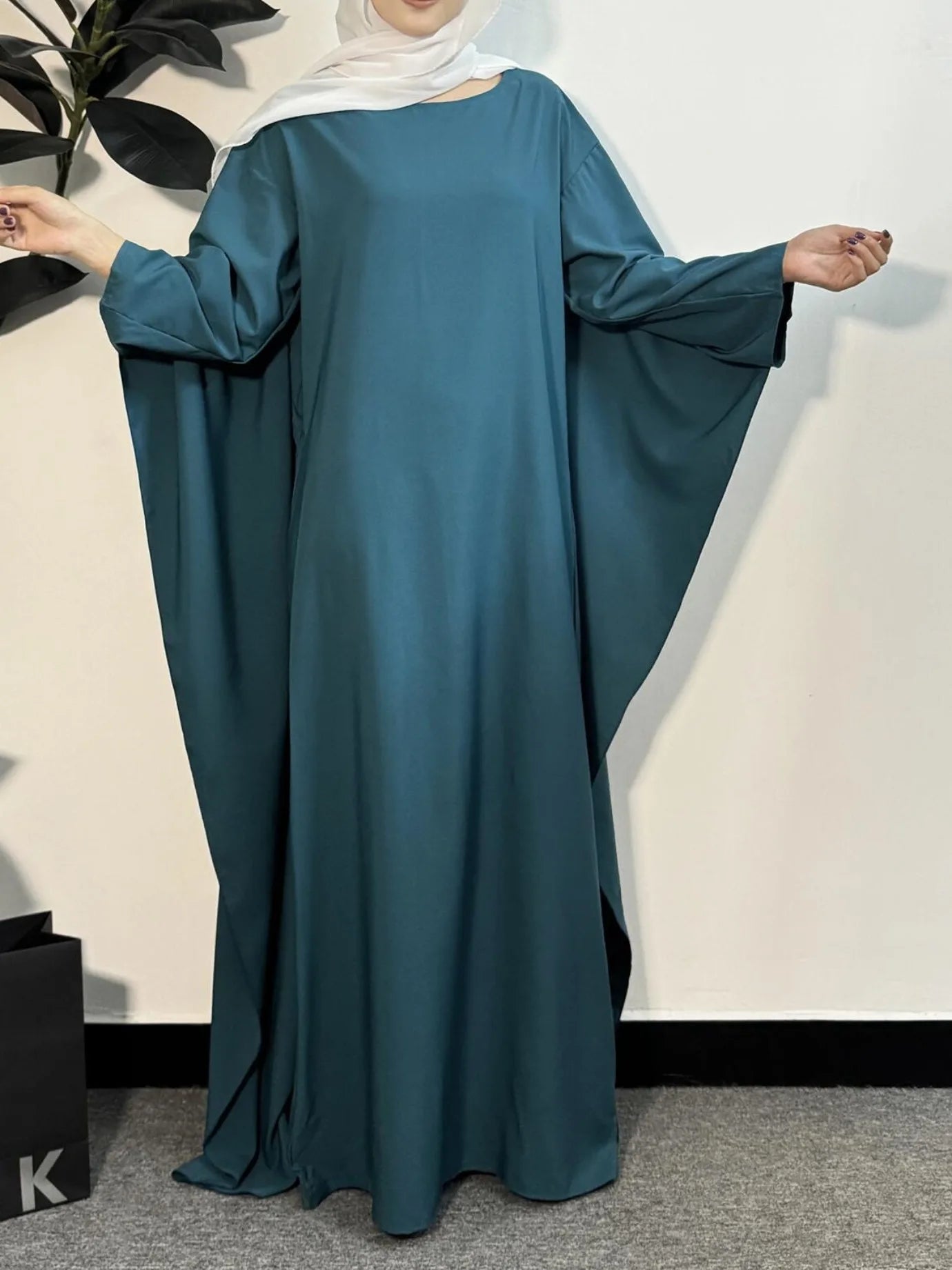 Muslim Dresses Loose Prayer Maxi Dress Muslim Abayas Women Jilbabs Kaftan Casual Solid Robe Islamic Ramadan Dresses.