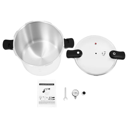 23 Quart Pressure Canner Cooker, 11psi Aluminum Pressure Cooker with Gauge Release Valve 22L Large Capacity Stainless Steel.