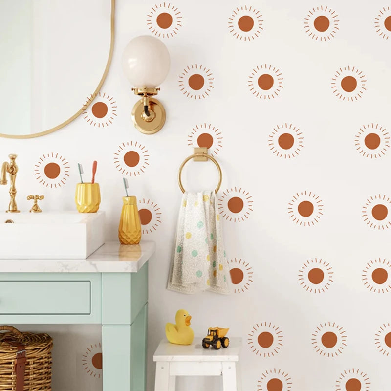 Boho Hearts Creative Wall Sticker For Children Baby Girls Boys Room Nursery Wall Art Decals Vinyl Mural Kids Bedroom Home Decor.