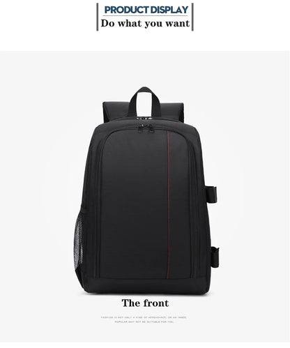 SLR digital camera backpack outdoor large capacity SLR camera bag 15.6-inch laptop backpack can accommodate SLR cameras and mult.