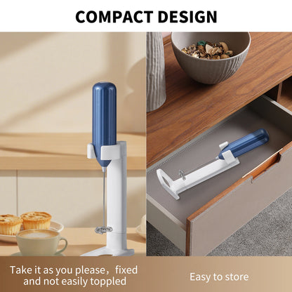 Household Kitchen Portable Mini Handheld SUS304 Mixing Head Electric Food Blender Drink Mixer Coffee Milk Frother With Stand