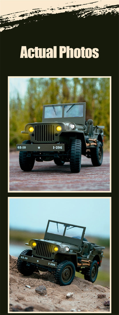 JJRC C8815 RTR 1/10 2.4G 4WD RC Car Off-Road Climbing LED Light Optional Winch Canopy Metal Frame Rock Crawler Vehicles Models.