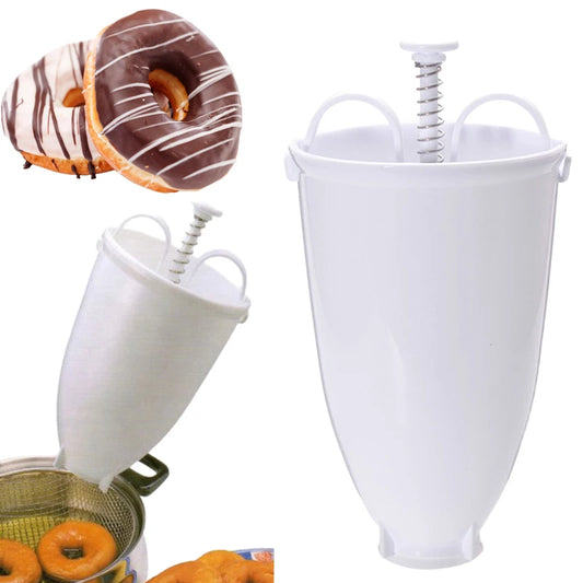 Hot Sale Donut Maker Donut Mould Easy Fast Manual Waffle Dispenser Doughnut Machine Arabic Waffle Plastic Lightweight Deep Fry.