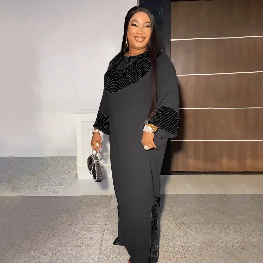 Abayas For Women Dubai Luxury 2024 African Muslim Fashion Dress Caftan Marocain Evening Party Dresses Boubou Robe Djellaba Femme.