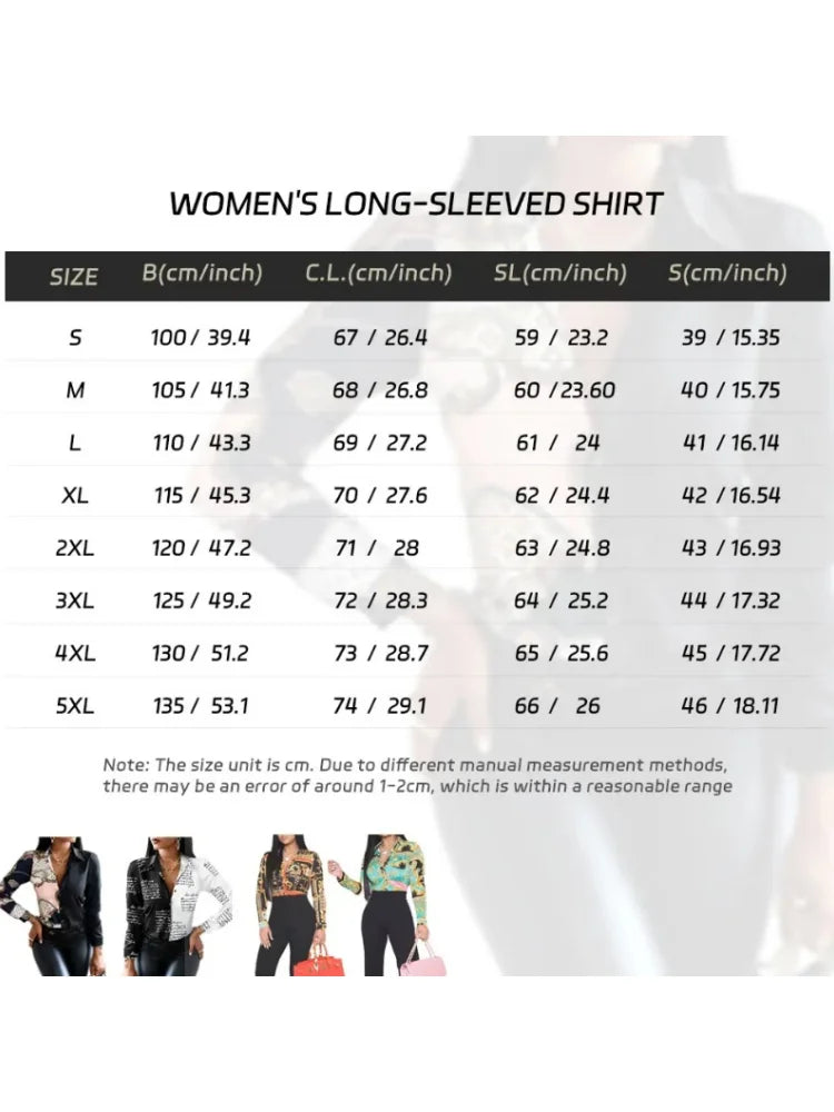 Fashion Luxury Women's Shirts French Texture Printing Women's Shirts Spring And Autumn Long-sleeved Women Business Office Shirts.
