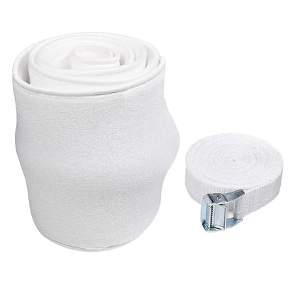 Polyester Fiber Bed Bridge Connector Twin to King Converter Kit with Adjustable Strap for Family Travel Bedding Accessories.