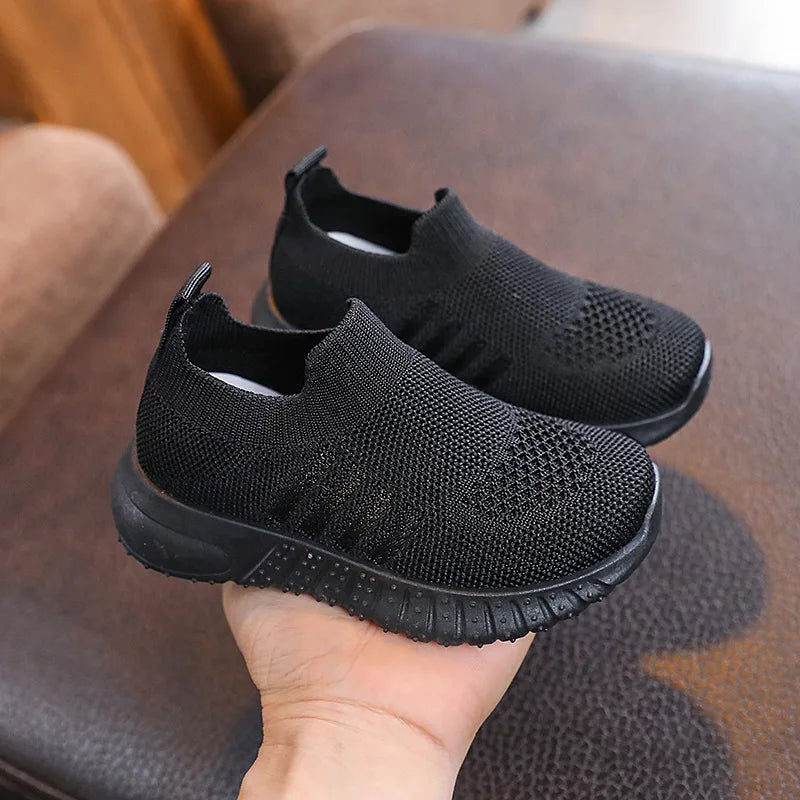 Children Shoes Spring Summer Kids Sneakers Soft Breathable Mesh For Boys Slip-on Casual Shoes Anti-Slip Walking Baby Girls Shoes