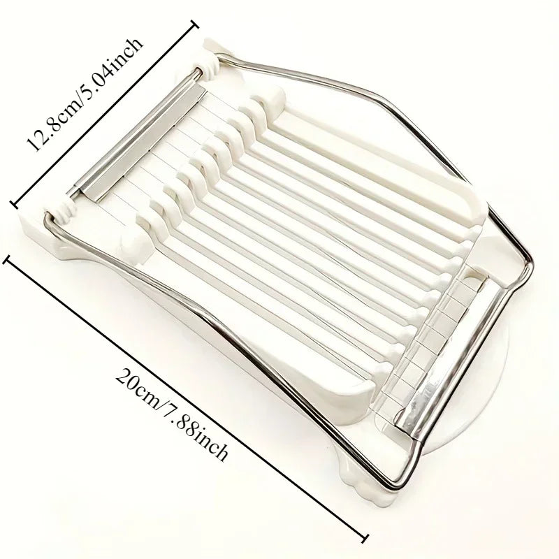 Multifunctional Luncheon Meat Slicer Stainless Steel Fruit Slicer Household Egg Hot Dog Cheese Slicer Kitchen Tools.