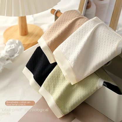 Physiological Period Leak Proof Menstrual Panties Breathable Seamless Soft Fabric Women Underwear Breifs Mesh Sanitary Pants XL.