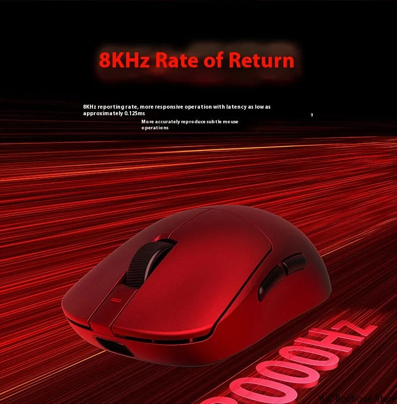 New Aula V9 Ultra Wireless E-sports Gaming Mouse Double 8k 3mode PAW 3950 8k 55g Lightweight Ergonomic Mouse Custom PC Accessory.