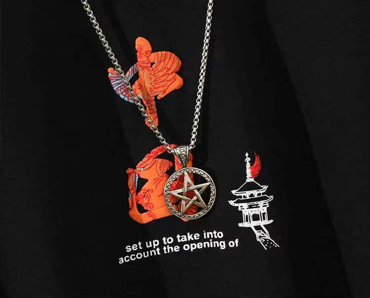 Chinese Style Essentials Hoodies Woman Winter Tops Coquette Star Clothes Autumn Pulovers Hooded Sweatshirt Women Grunge Vintage.