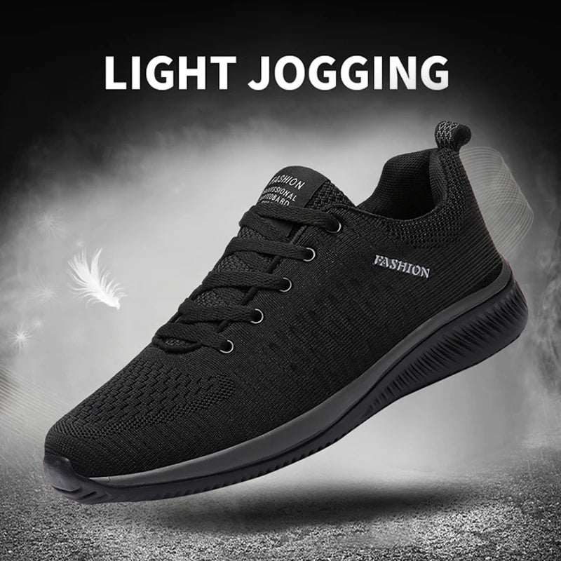 Men Running Shoes Breathable Light Comfortable Men's Casual Shoes Tenis Outdoor Slip On Walking Sneakers.