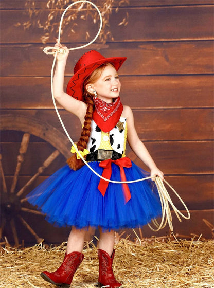 Woody Jessie Toy Story Cowboy Performance Kostüm Sets Mädchen Cartoon Tutu Kleid Kinder Disney Cosplay Karneval Party Kleidung
