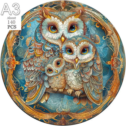 Deer in The Forest Wooden Puzzle Unique Shape Animal Puzzle Adult Relaxation Gift Exquisite Boxed Set with Decorative Artworks