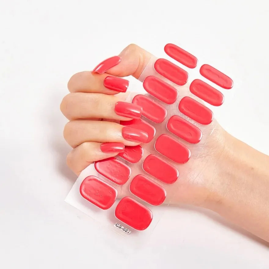 Glitter Gradient Full Cover Nail Art Stickers Fashion Silver Purple Nail Polish Strips DIY Waterproof Nail Foil Sticker Manicur