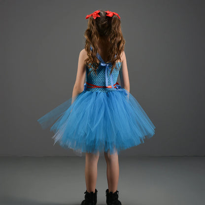 Kinder Mädchen Halloween Kostüm Zauberer von Oz Vogelscheuche Zinn Mann Löwe Hexe Prinzessin Tutu Kleid Rollenspiel Party Bühne Kleid Outfit.