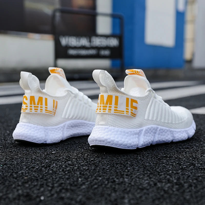 Male Sneakers Summer Men's Trendy Sports Lightweight Casual Running Breathable Mesh Comfortable Tennis Shoes Zapatillas Hombre.