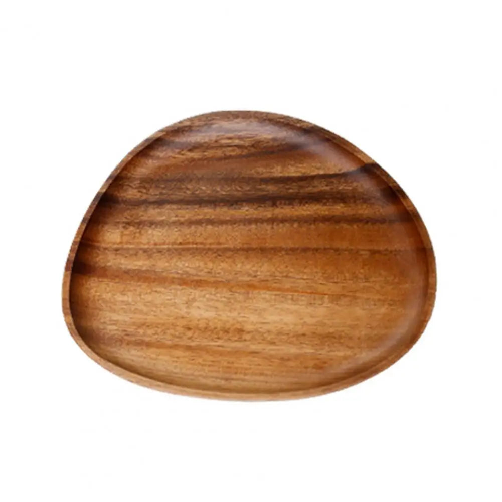 Natural Wooden Tray Retro Plate Fruit Snacks Food Storage Trays Hotel Home Serving Tray Decorate Supplies.
