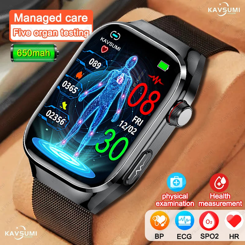 SmartWatch Voice Call Push reminder Physical examination Health Watch Blood Pressure UricAcid Blood Oxygen ECG Sport Smart watch.