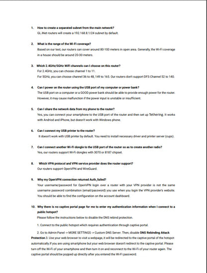 GL.iNet GL-SFT1200 (Opal) Secure Travel WiFi - AC1200 Dual Band Gigabit Ethernet Wireless Internet Router