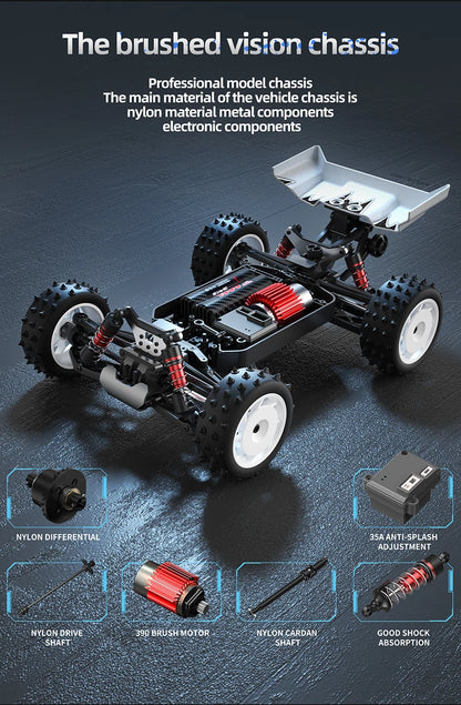 Teeggi S911 PRO 1:16 RC Racing Car 4WD RC CAR 70KM/H High Speed Off-Road Car 2.4G Remote Controller Toy For Children Gifts.