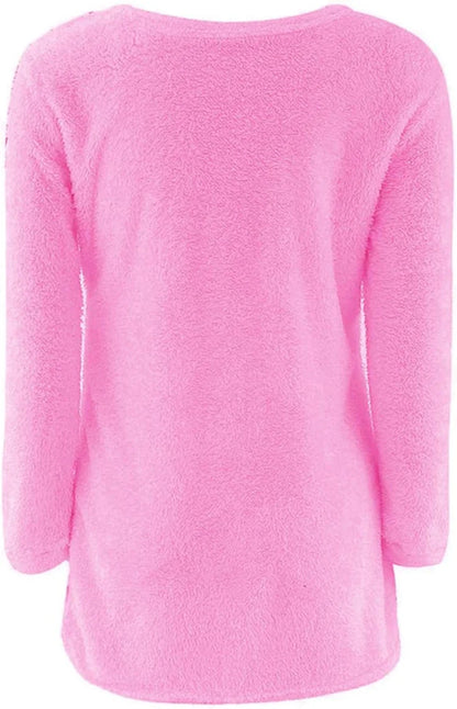 Frauen warmen Pullover einfarbig o Hals lose Baumwolle gestrickt Pullover langen Pullover lässig übergroße Bluse Damen Hipster Kleidung