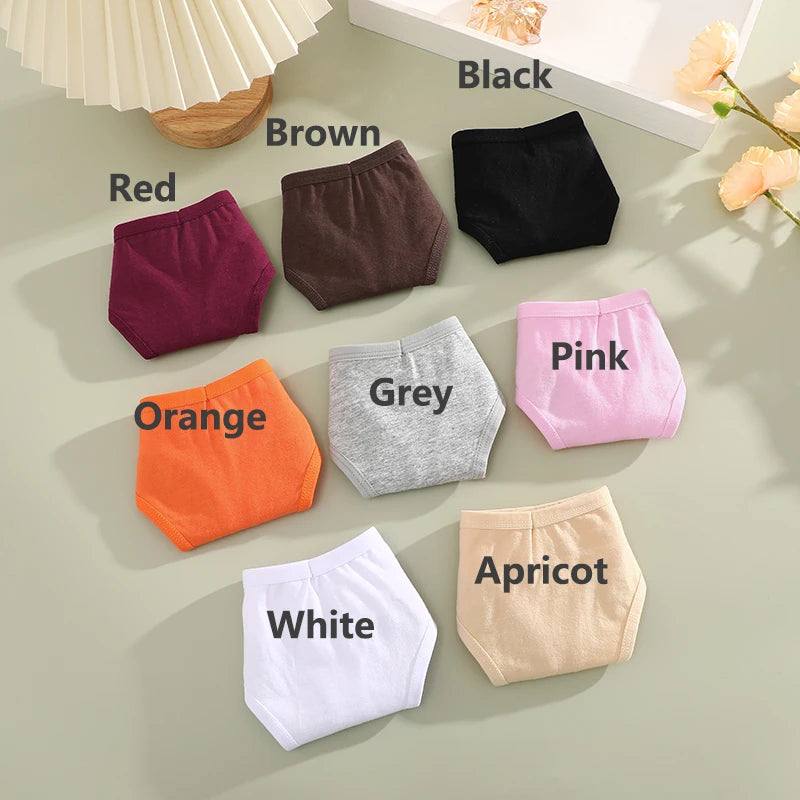 4PCS/Set Women Cotton Panties Seamless Low Rise Thongs V-Waist Solid Color Breathable Underwear Female Soft Lingerie Intimates.