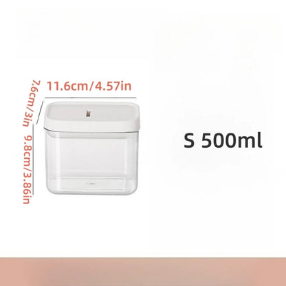 1PC Sealed Food Storage Box with Lid, Multiple Sizes Food Storage Organiser for Dry Food Cereal Storage