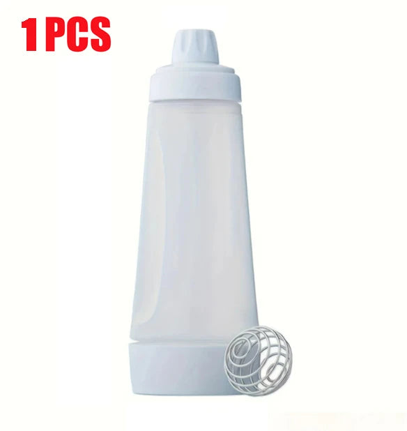 Pancake Batter Bottle Battler Mixer With Blender Ball Wire Whisk For Restaurant Baking Pancakes Cupcakes Muffins Crepes And More.