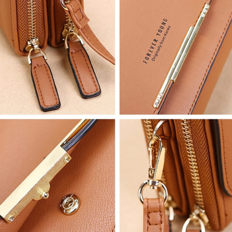 Women's Wallet Korean Handbag Multi Card Large Capacity Casual Shoulder Bag Mobile Phone Packet Fashion New Style.