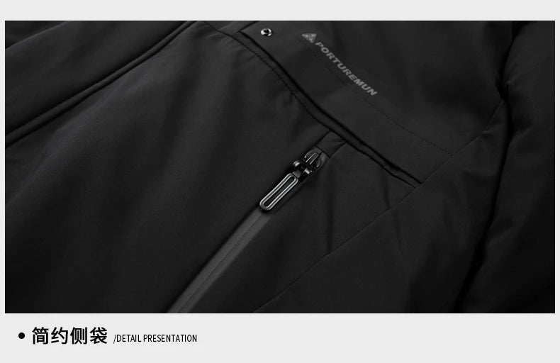 Top Grade Brand Casual Fashion Designer Warm Parka Coat Mens 2025 Newest Winter Jacket Quilted Windbreaker  Mens Clothes