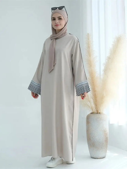 Ramadan Eid Plain Modest Abaya Dubai Muslim Islam Kaftan Dress Abayas For Women Kebaya Caftan Marocain Vestidos Robe Musulmane.