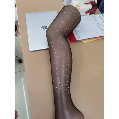 Sexy Blue Butterfly Net Stockings Women's Long Tube Socks Invisible Sweat Absorbent Polka Dot Design Pure Desire Stockings