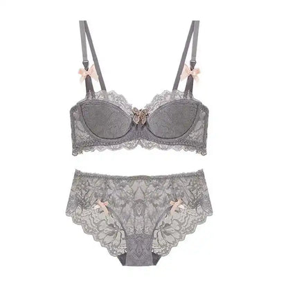 Sexy Thin Half-cup Lace Bra, Comfortable, Breathable, Anti-sagging, Push-up Small Bra for Women Lingerie.