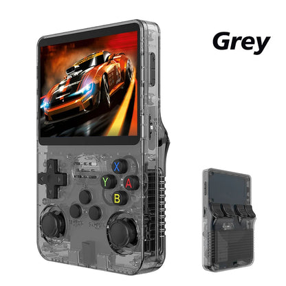 R36S Retro Handheld Video Game Console Linux System 3.5-inch IPS Screen Portable Handheld Video Player 64GB 15000 Games.