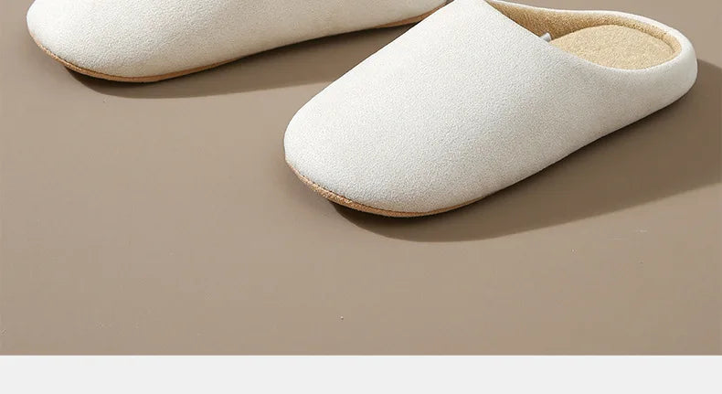 Asgard Women Warm House Slippers Winter 2024 New Silent Flat Bedroom Slides Indoor Cozy Fur Women Cotton Shoes Men Fuzzy Slipper.