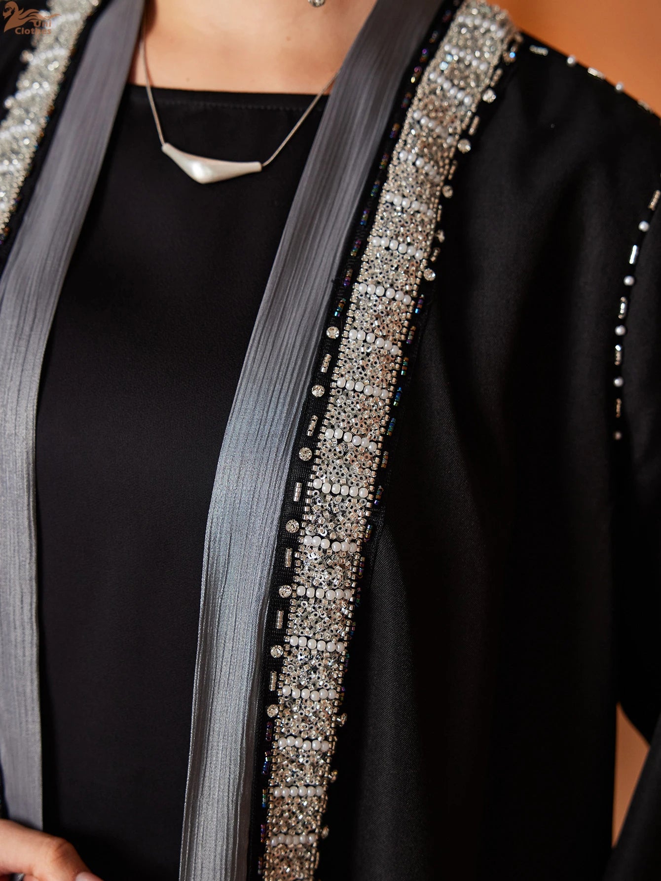 Ramadan Eid Open Abaya Damen Dubai Luxury Fashion Muslim Kimono Dress Kaftan Robe Femme Prayer Clothes Women Clothing Kebaya.