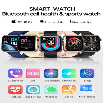 2025 New LED Women AI Smart Diagnosis Smart Watch HRV+PPG Blood Pressure Blood oxygen Health monitor IP68 NFC Smartwatches ﻿.