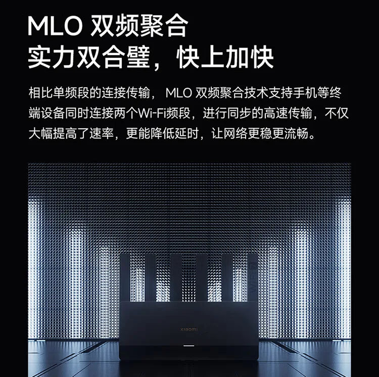 Xiaomi Router BE6500 Wi-Fi 7 4-Core 2.5G Ethernet Port lOT Intelligent Linkage Mesh Networking MLO Dual Bands Mijia APP Control.