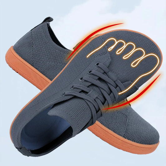 Barfußschuhe mit breiter Zehenpartie für Herren und Damen, minimalistische Wandersneaker |   Zero Drop Sole |   Atmungsaktives Mesh
