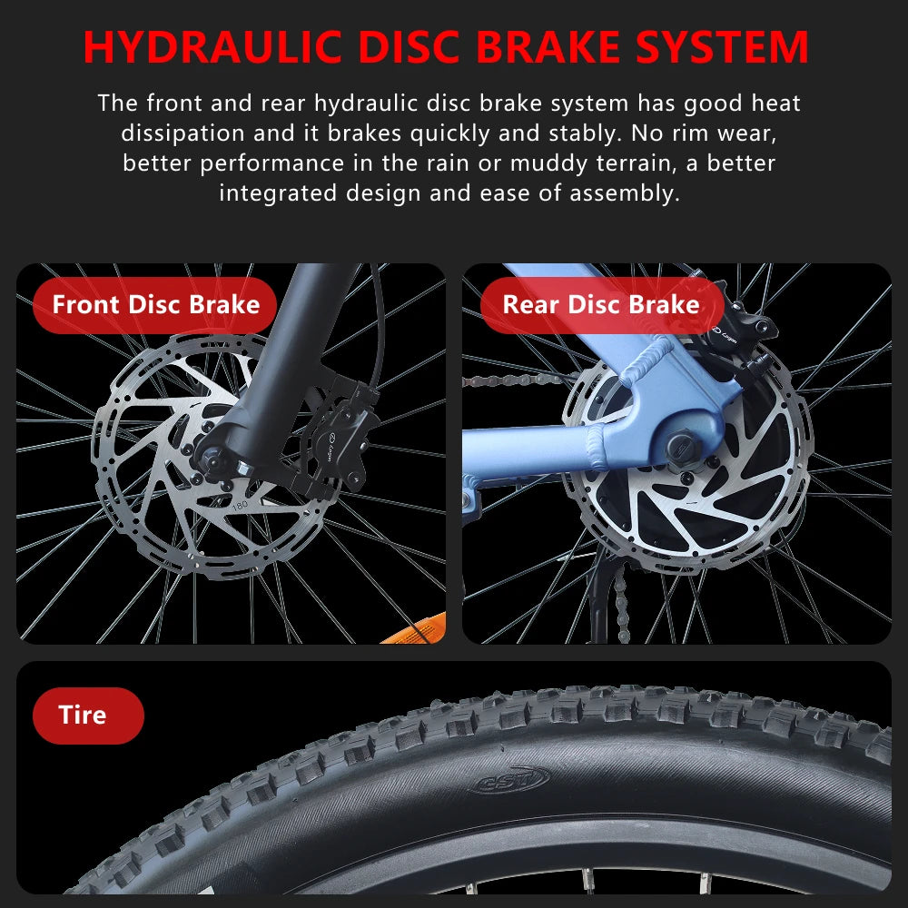 HX Q5 Ebikes 2000W Adults Electric Bike Bicycle 2000W 48V 20AH 27.5 Inch Off-Road Tire Electric E Bikes Mountain Ebike.